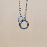 آویز نقره 925 حلقه در حلقه