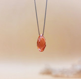 گردنبند نقره سواروسکی مدل اشک