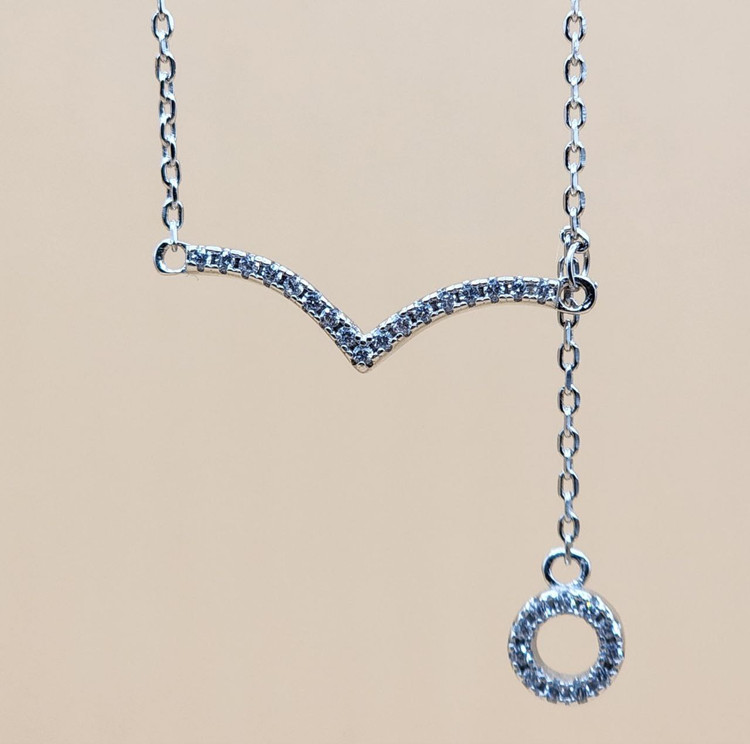 گردنبند سون با آویز نگیندار