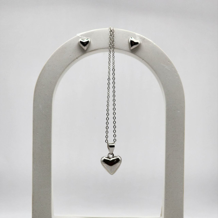 نیم ست زنانه ایتالیایی طرح قلب