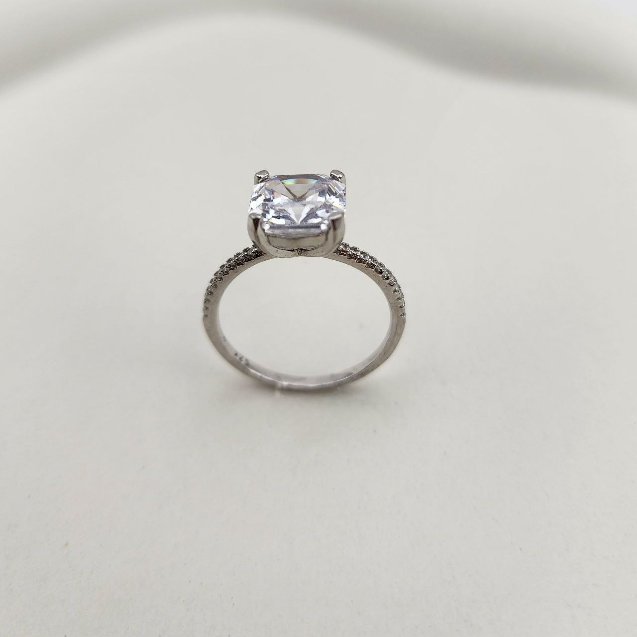 انگشتر تک‌نگین نقره ۹۲۵