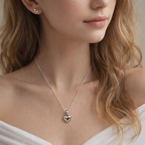 نیم ست زنانه ایتالیایی طرح قلب